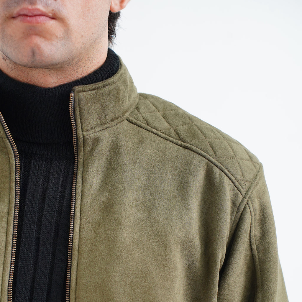Olive Suede Jacket