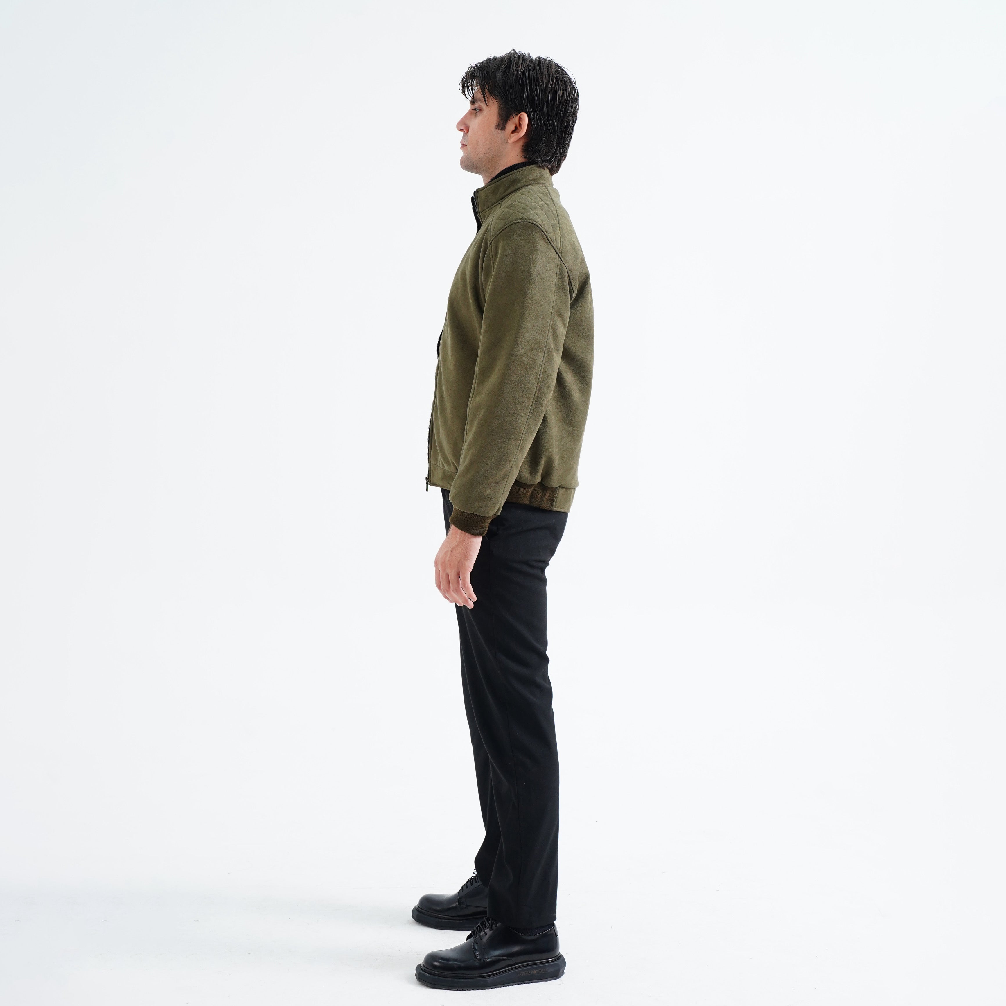 Olive Suede Jacket