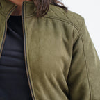 Olive Suede Jacket