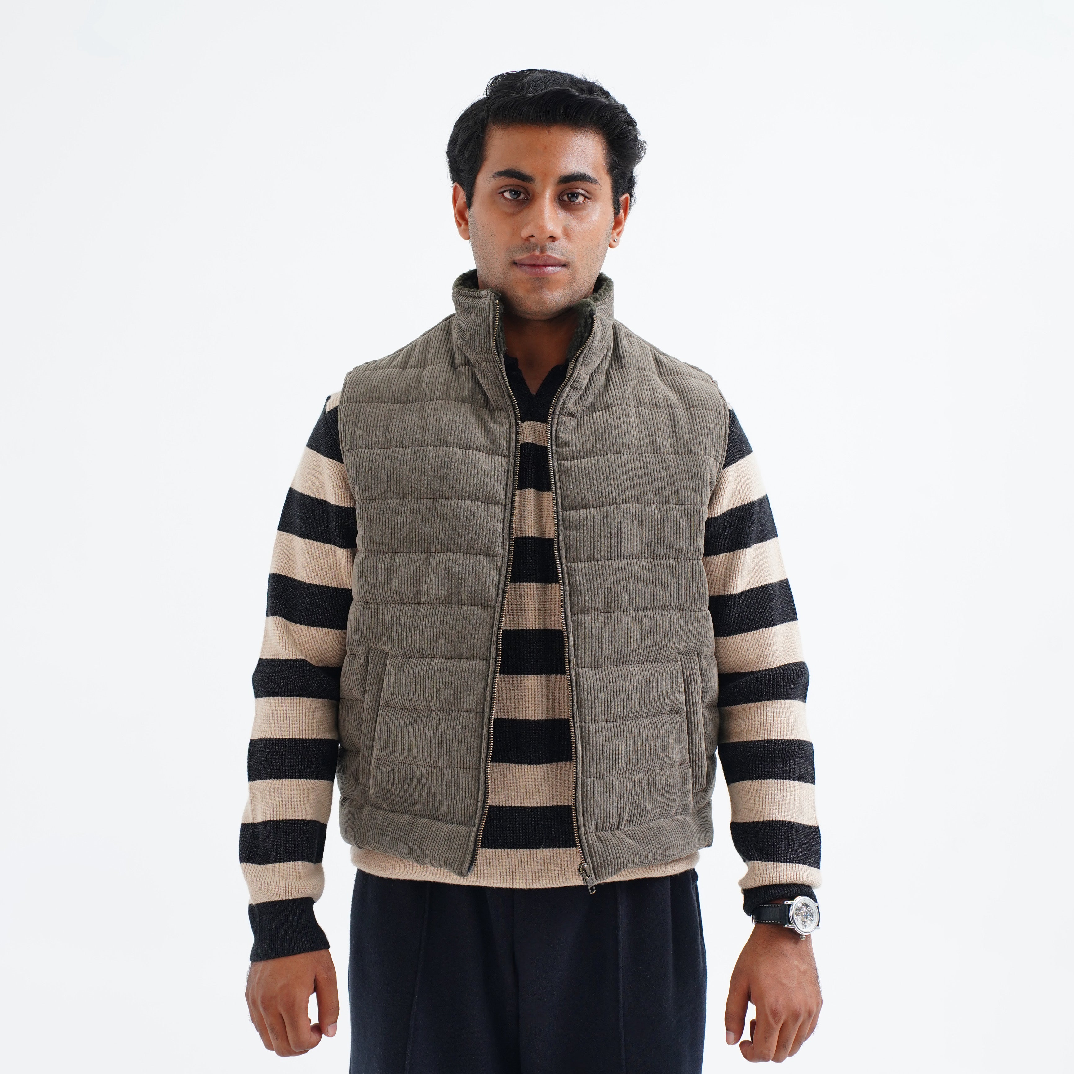 Corduroy Puffer Vest
