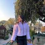 Bear Snug Fur Cropped Jacket