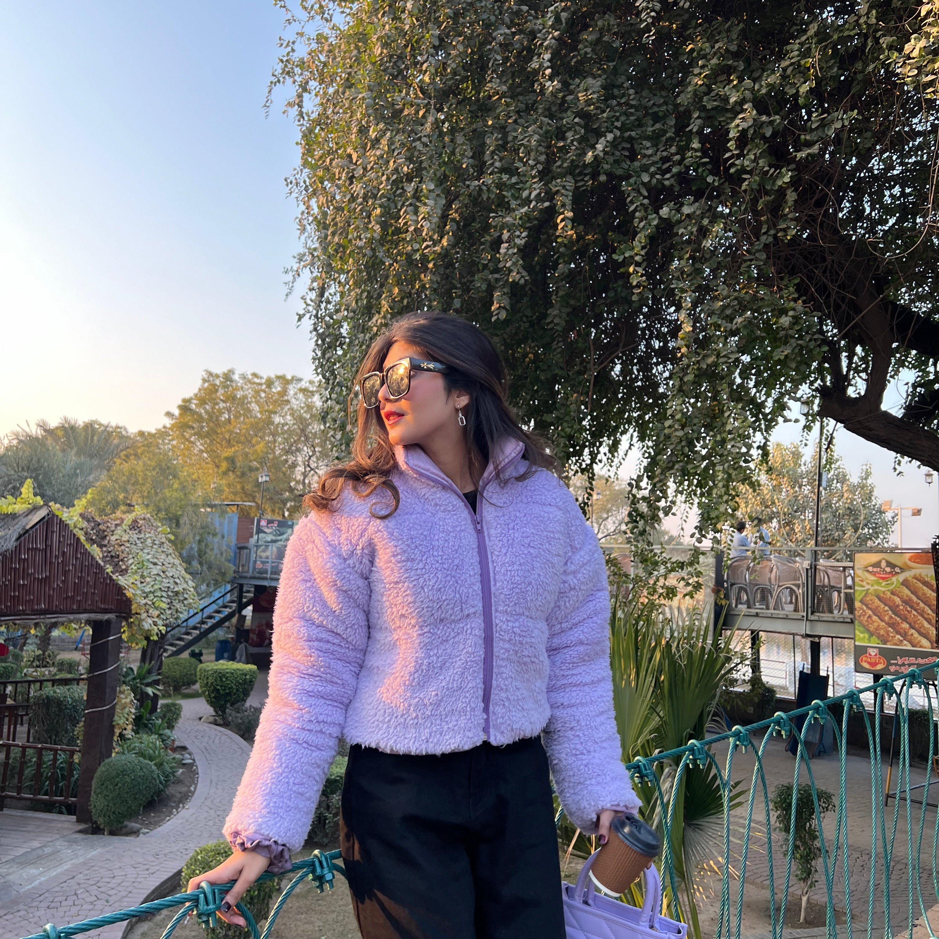 Bear Snug Fur Cropped Jacket