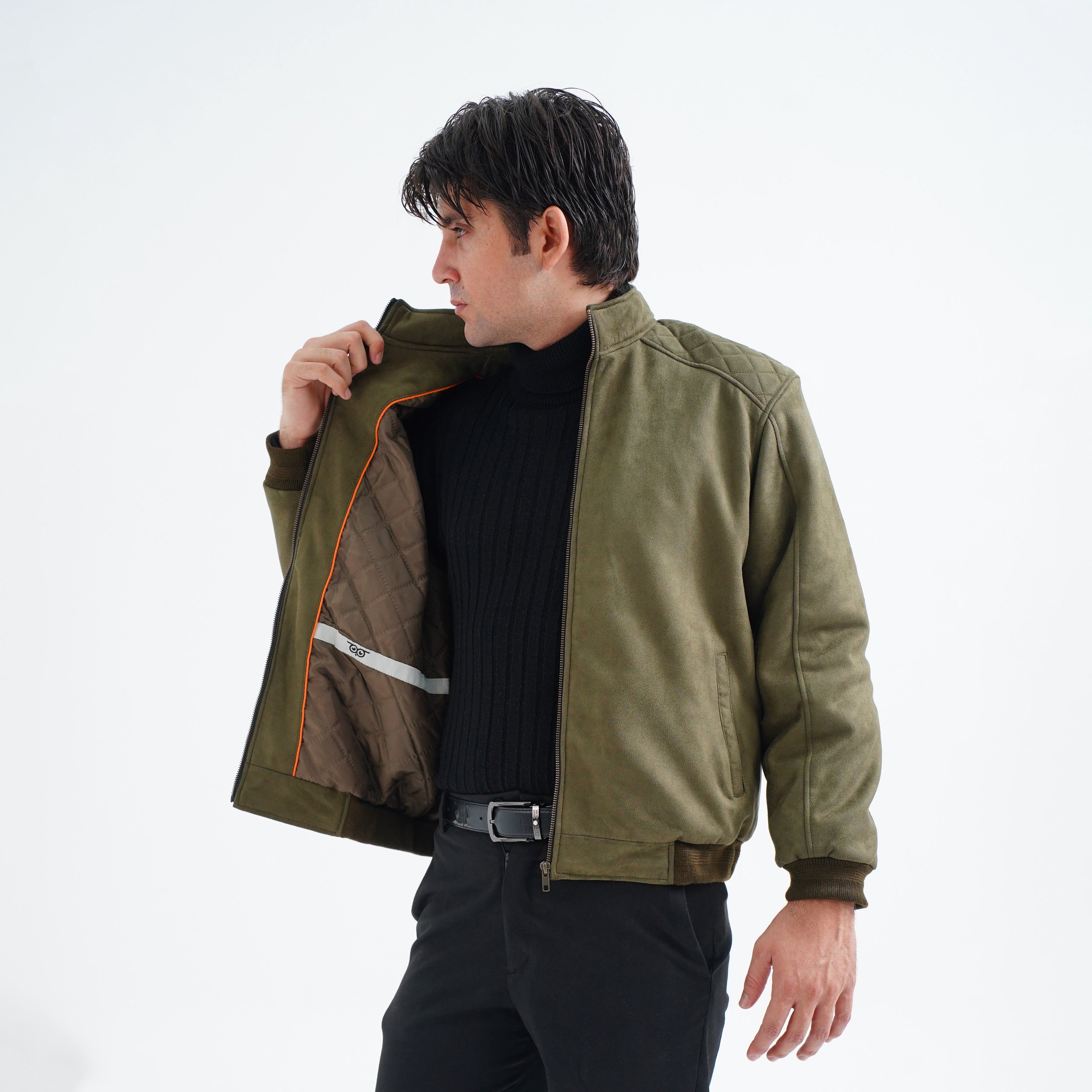 Olive Suede Jacket