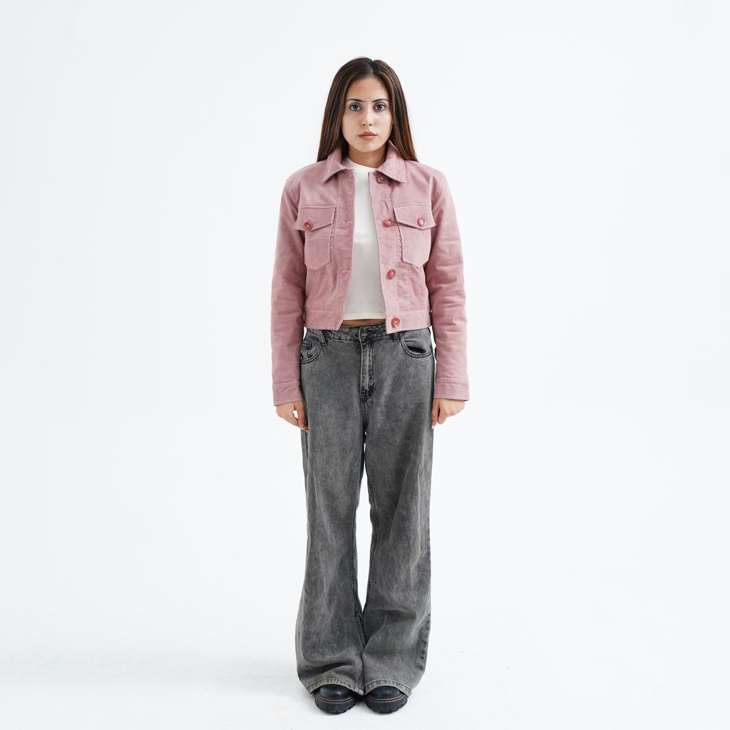 Corduroy Cropped Jacket