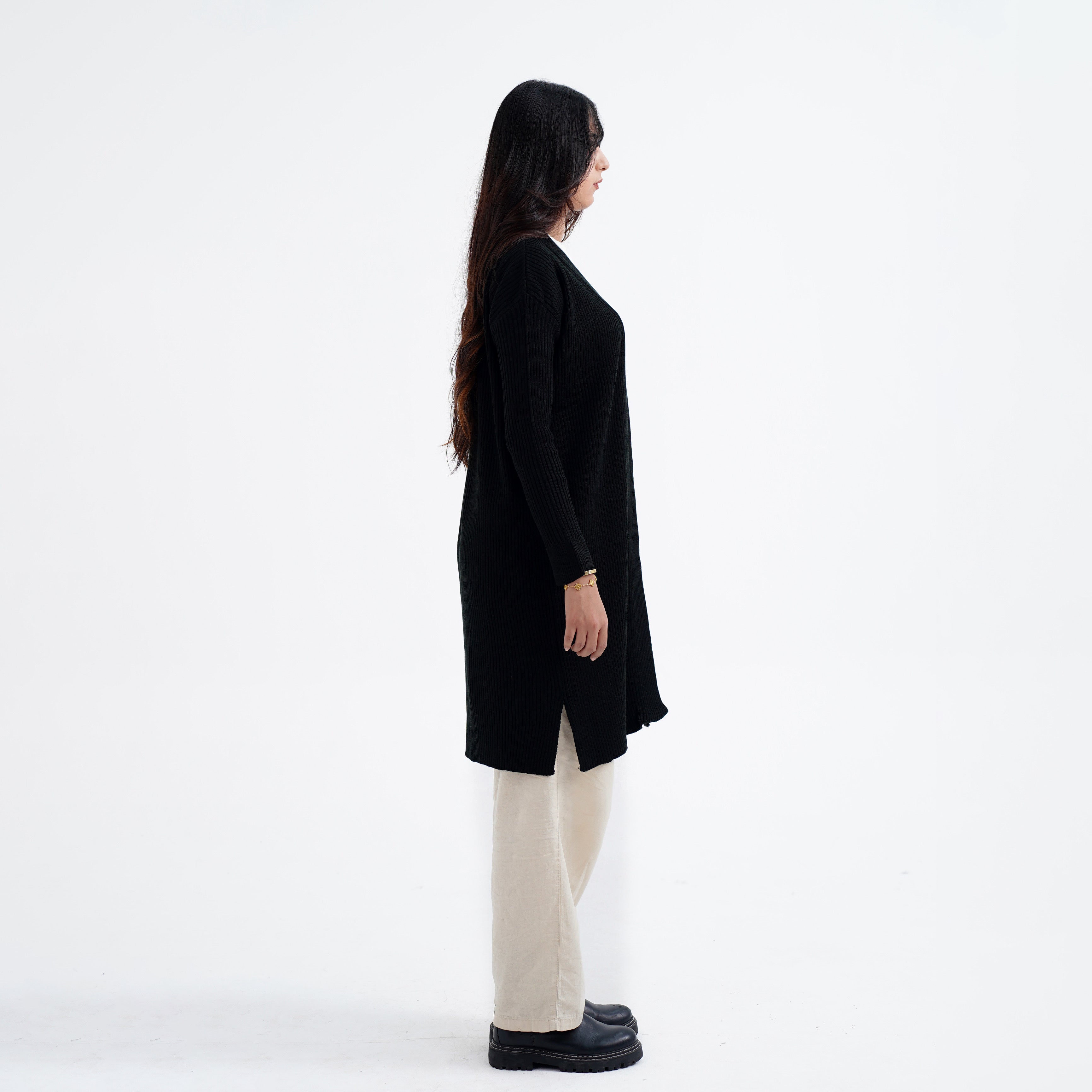 Onyx Long Cardigan