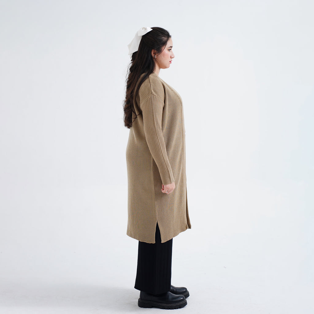 Oatmeal Long Cardigan