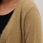 Fur Drape Long Sweater