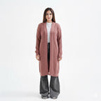 Muted Rose Long Cardigan