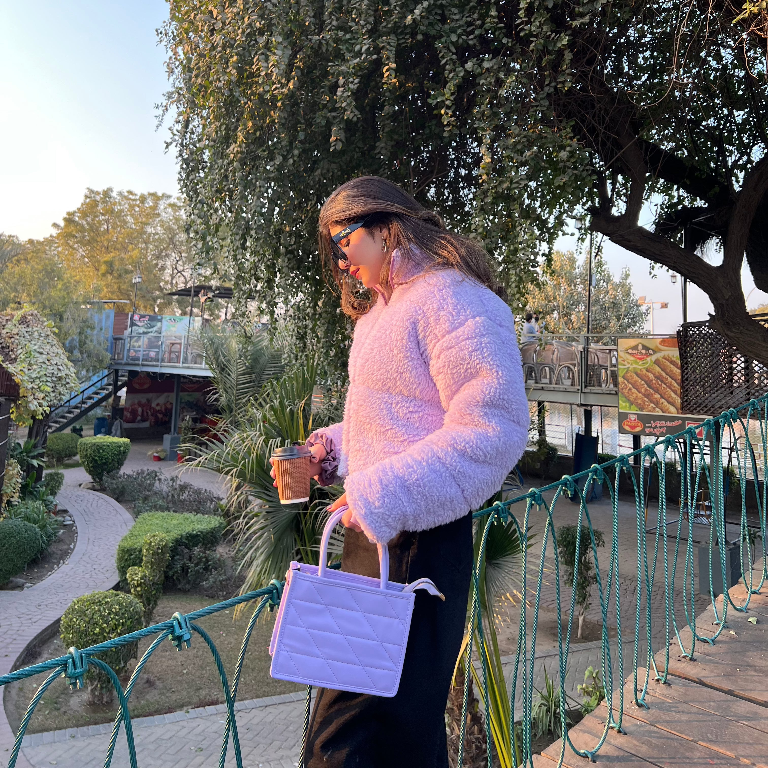 Bear Snug Fur Cropped Jacket