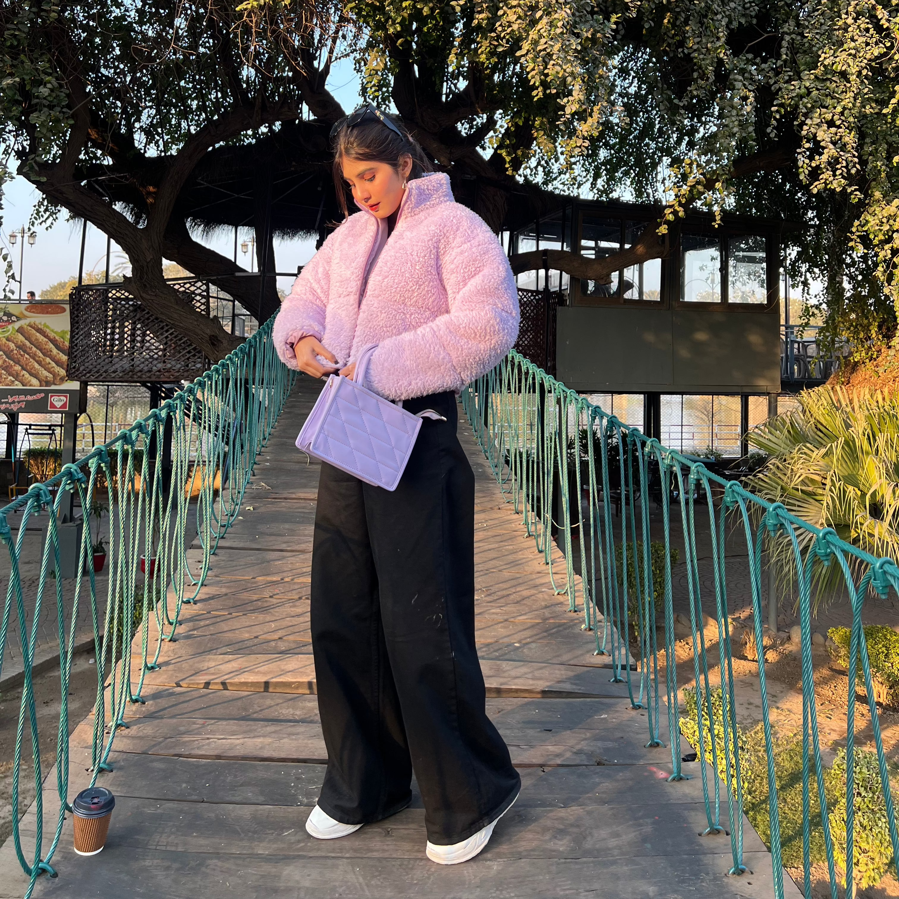 Bear Snug Fur Cropped Jacket