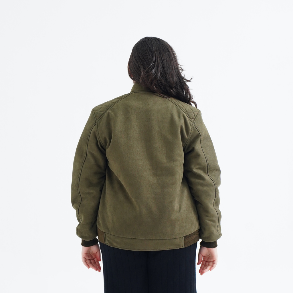 Olive Suede Jacket